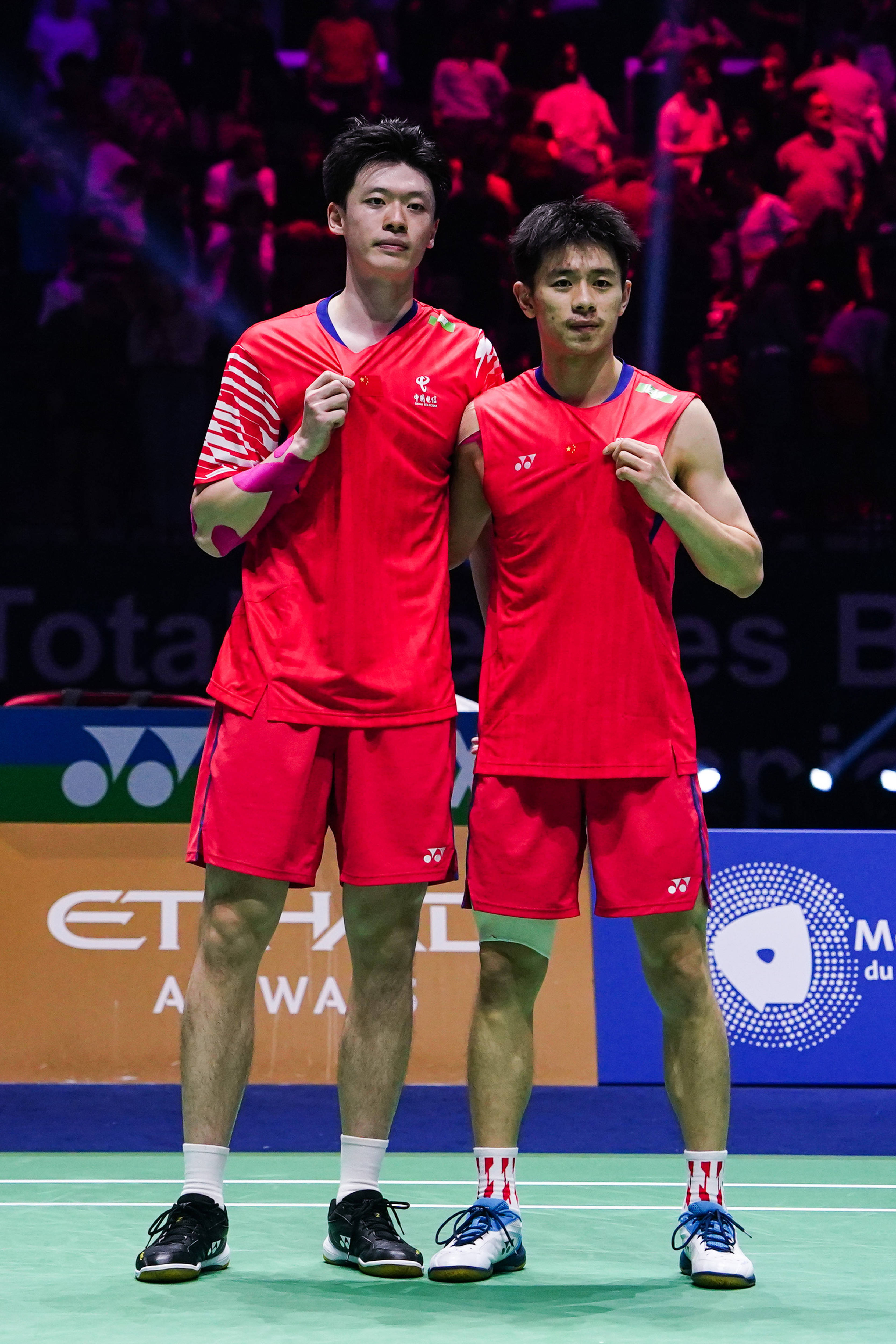 (体育)羽毛球——世锦赛:陈柏阳/刘毅晋级男双决赛