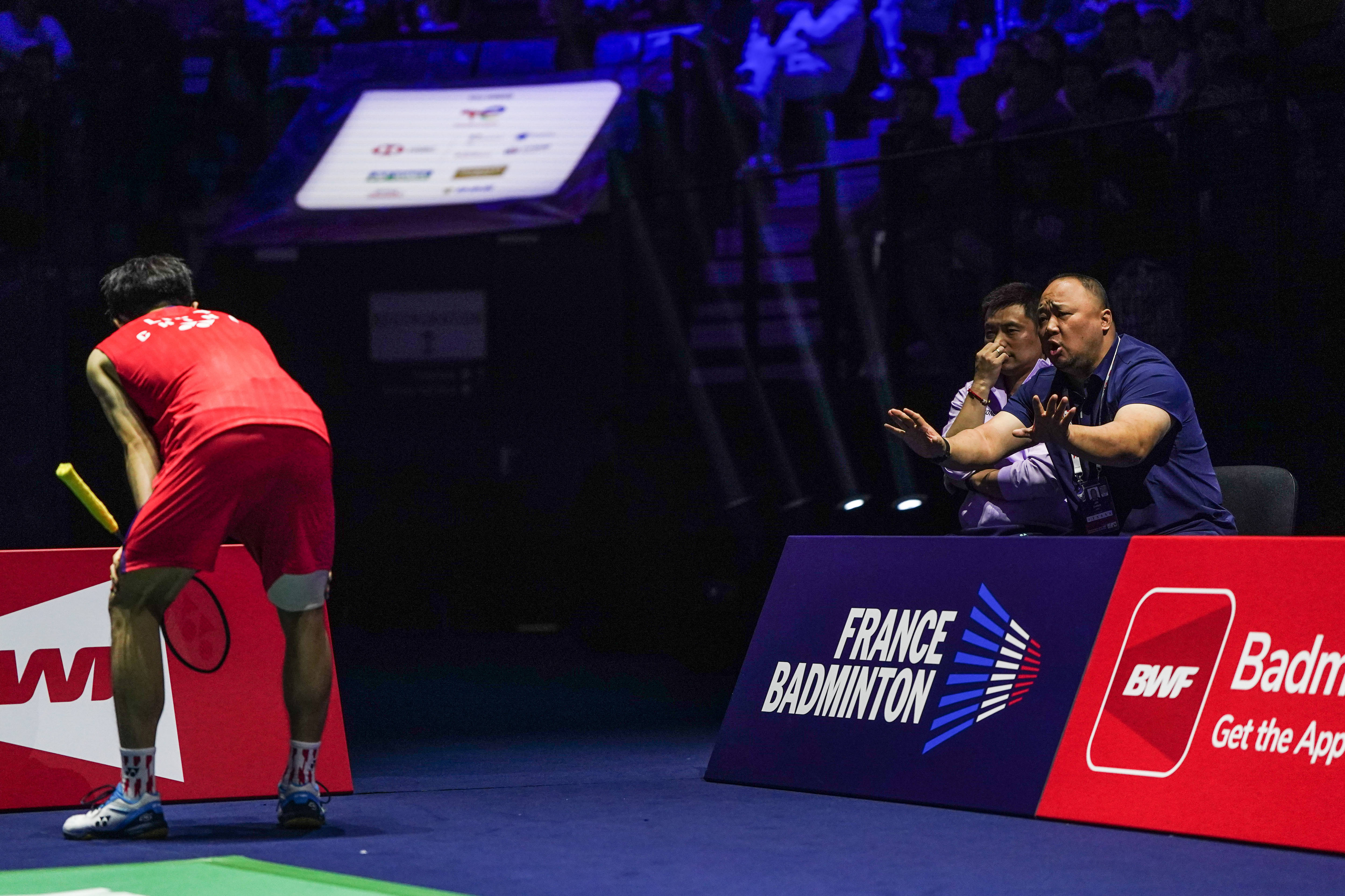 (体育)羽毛球——世锦赛:陈柏阳/刘毅晋级男双决赛